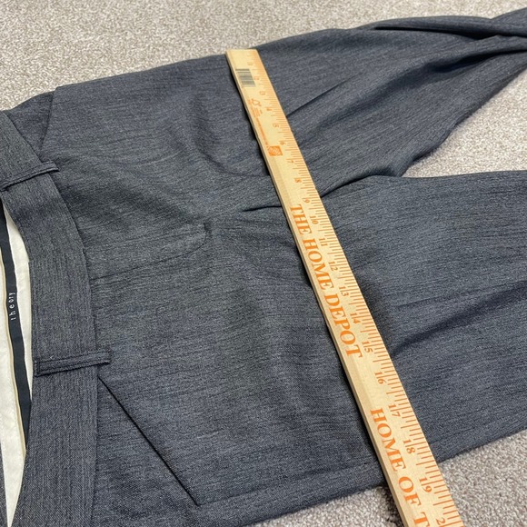 Theory womens bootcut dress pants sz 6 gray wool blend trousers business casual - Picture 8 of 12